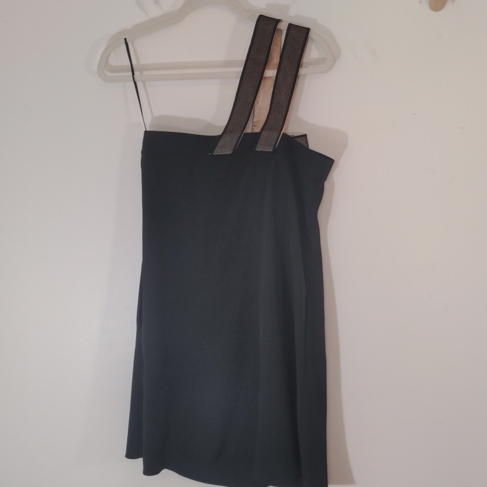 Jay Godfrey Silk One-shoulder Bow Strap LBD 4 - Picture 7 of 8